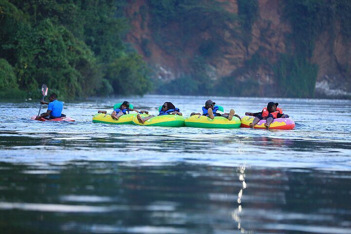 Image of People Tubing on Busowoko Falls